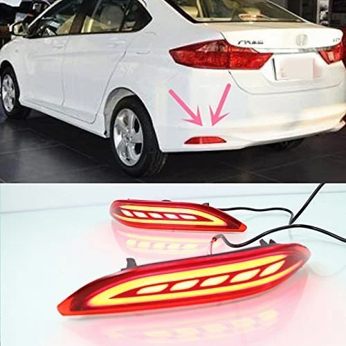 Rear Bumper LED Reflector Light For Honda City