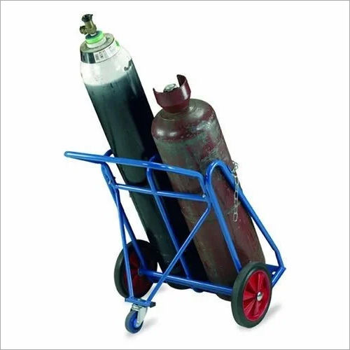 Mild Steel Double Gas Cylinder Trolley