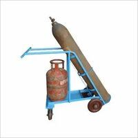 MS Double Gas Cylinder Trolley