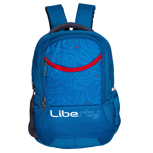 Vvxl Peack Blue Red Zip School Bag