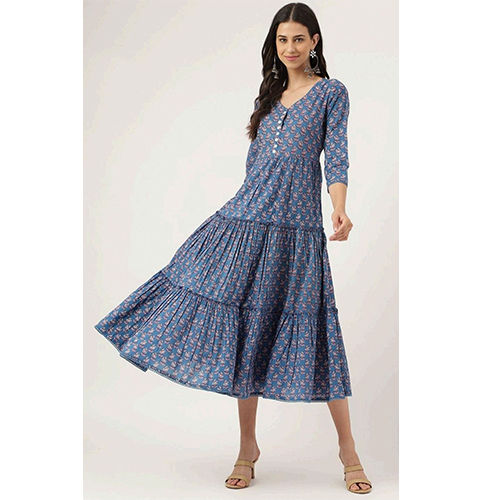 Ladies Cotton Anarkali Kurta