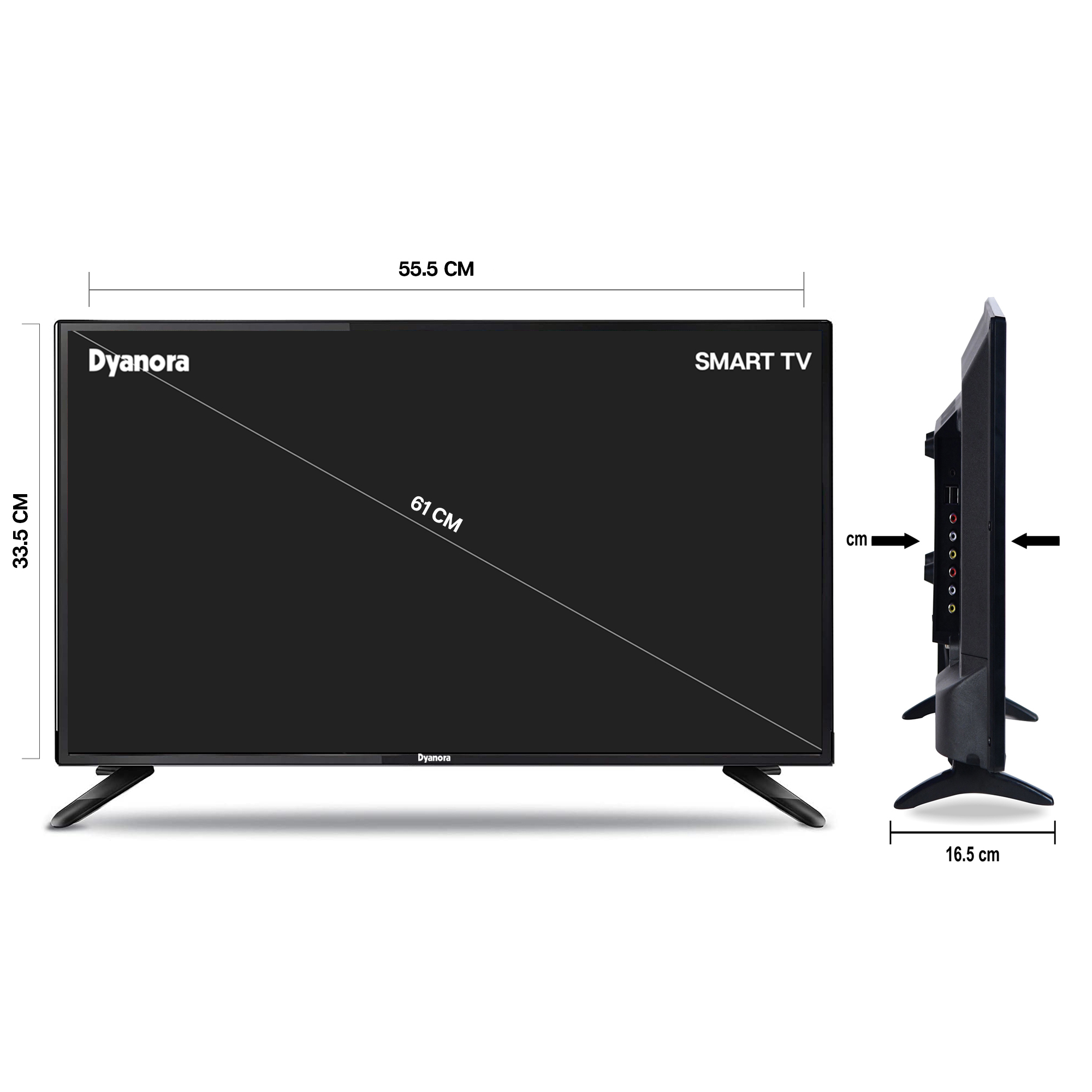 Dyanora 60 cm (24 inch) HD Ready LED TV (DY-LD24H0N)
