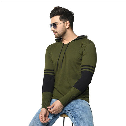 SK 701 Olive Green Black T-Shirt