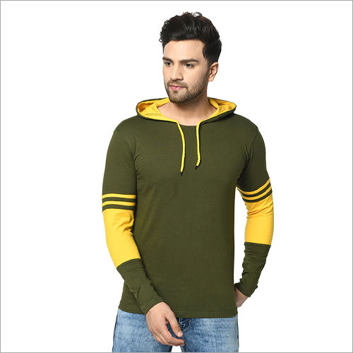 SK 701 Olive Green Yellow T Shirt
