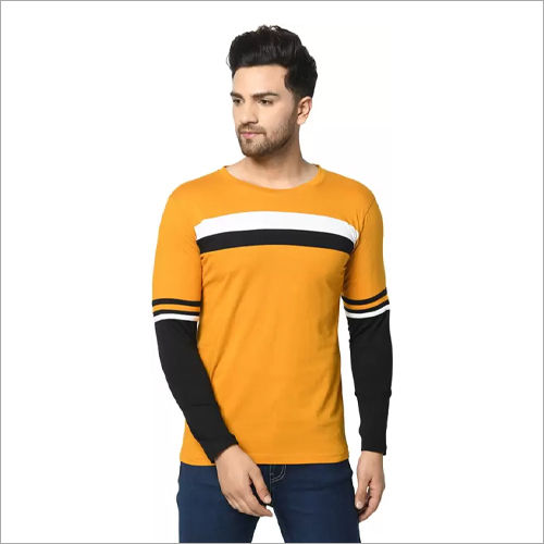 SK Roundneck 2PNL Mustard T Shirt