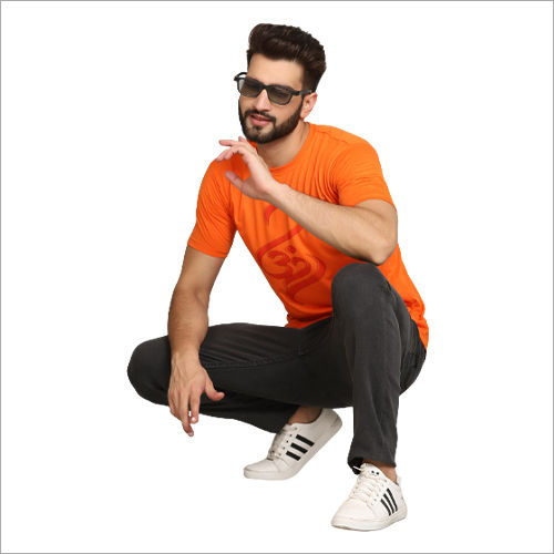 SK Roundneck Om Orange T Shirt