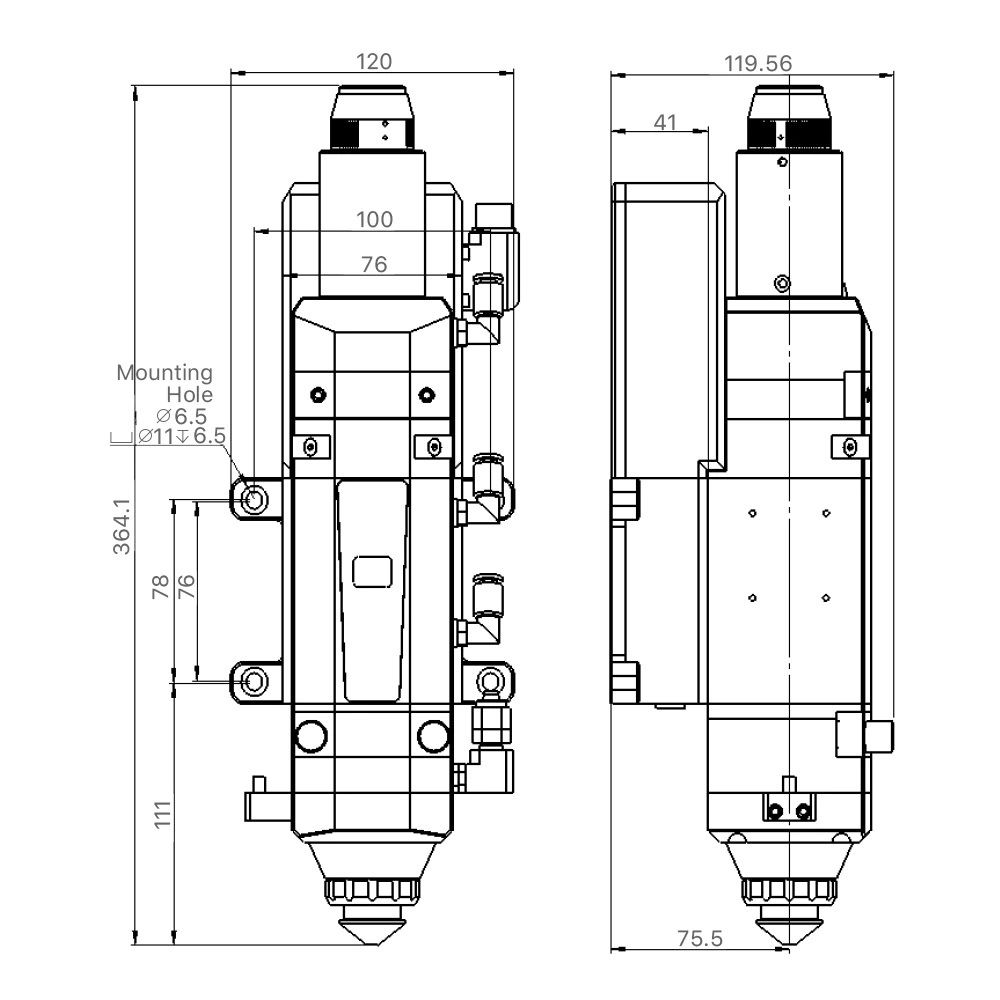 AUTOFOCUS FIBER LASER CUTTING HEAD