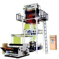 Jumbo Bag Extrusion Blown Film Machine - Mild Steel, 200-1000 mm Lay Flat Width, 75-150 kg/hr Output | Automatic Operation, Human Machine Interface, Cold Start Preventer, Electric Power Supply