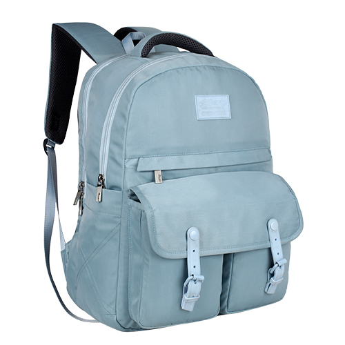 Nylon Light Blue School Bag