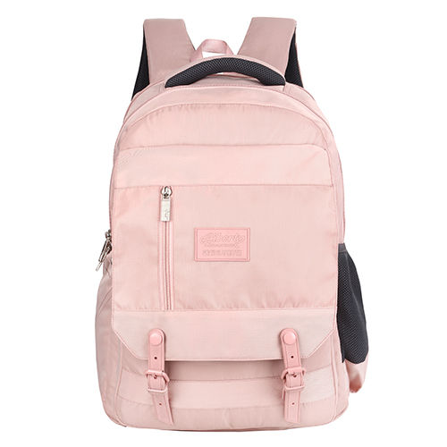 Nylon Peach School Bag