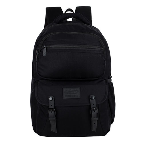 Nylon Black School Bag