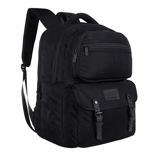 Nylon Black School Bag