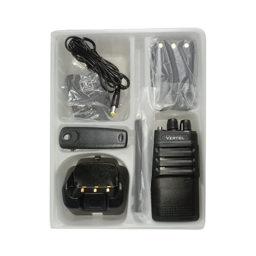 Black Vertel Smart 99 Channel Government Licence Free Walkie Talkies