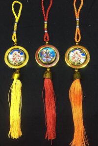 HINDU GOD ROUND CAR  HANGING