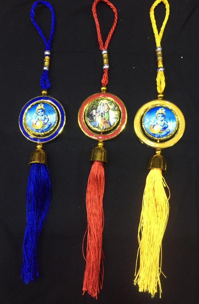 HINDU GOD ROUND CAR  HANGING
