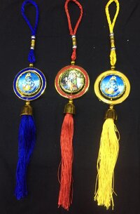 HINDU GOD ROUND CAR  HANGING
