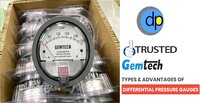 Gemtech Differential pressure Gauges by wholesale Dealers Range 0 to 50 mm wc