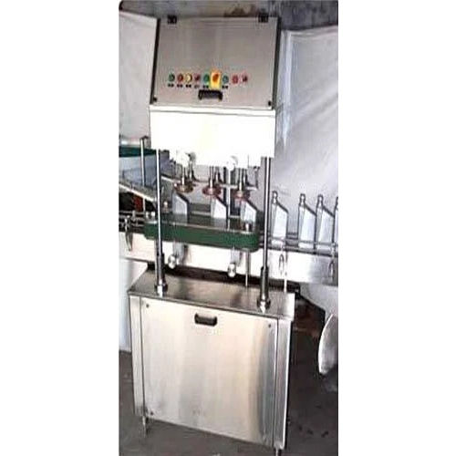 Silver Automatic Linear Screw Capping Machine