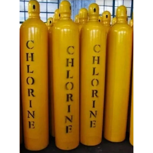 Yellow Empty Chlorine Gas Cylinder