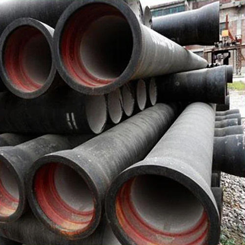 Ductile Iron Pipe - Round, 6 Feet Length, Black, Thickness 80-1200mm | Zinc Coating, Flexible, Corrosion Resistant, High Pressure Durability