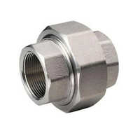 Ms Pipe Union - Mild Steel, Round Shape, Silver Finish | Easy Installation, Leak-proof Joint, Disconnected For Maintenance