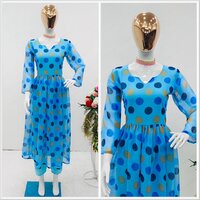 Heavy Faux Georgette Printed Trendy Nyra Style Kurti