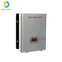 Grey 7.5kw Solar Water Pump Inverter For Single Phase Ac 220-240v Submersible Pump