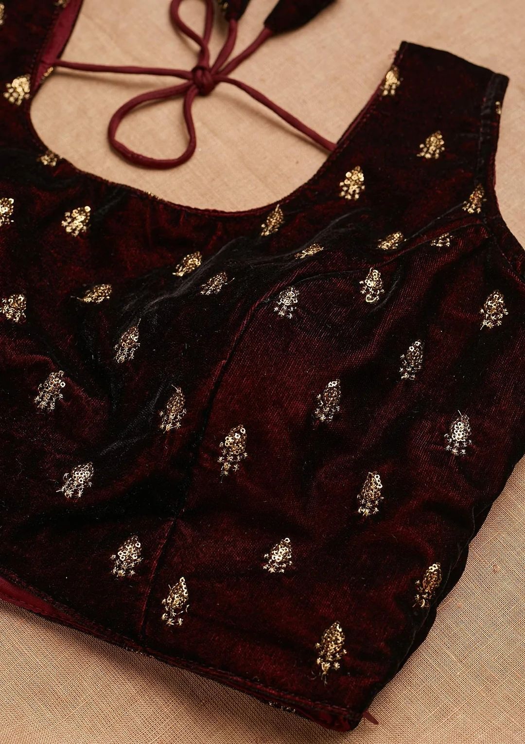 wedding wear velvete blouse