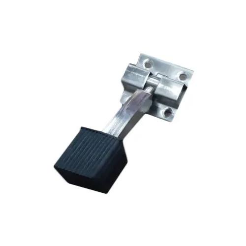 Square Door Stopper - Aluminum, Fits Different Sizes , Available in Sleek Silver or Black Finishes for Secure Door Closure