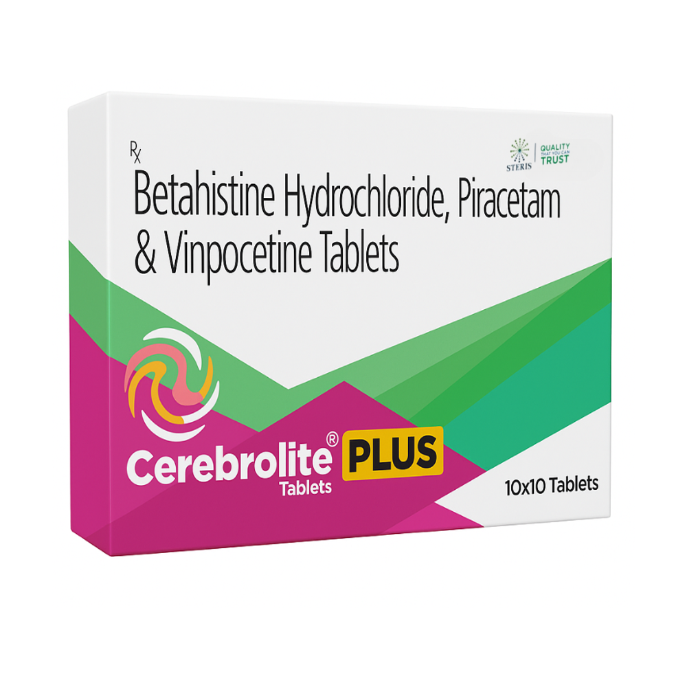 Betahistine Hydrochloride, Piracetam and Vinpocetine Tablets