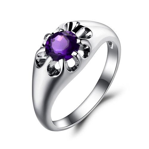 Sterling silver 92.5 % Amethyst  ring