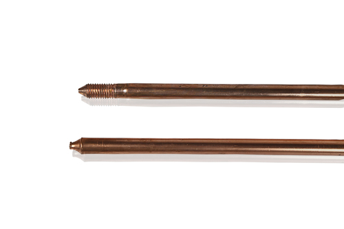 14 mm dia 2 mtr copper coated earthing rod 30 micron