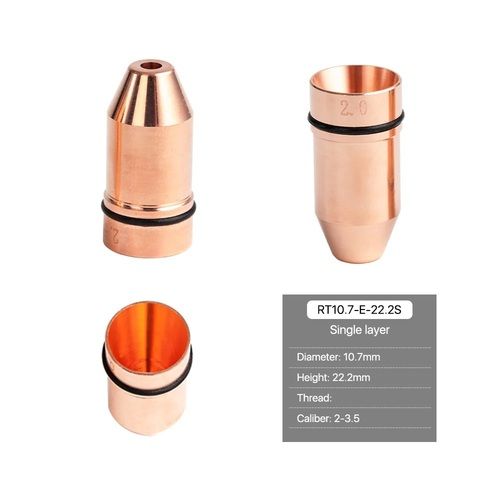 Copper Raytools D Type Laser Cutting Nozzles