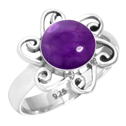 Sterling silver 92.5 % Amethyst Facited Ring ( Design no 5)