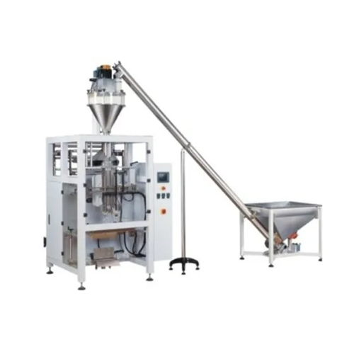 Wheat Flour Packing Machine - Stainless Steel, White Color | Heavy Duty Electric Drive, Automatic Packaging Line