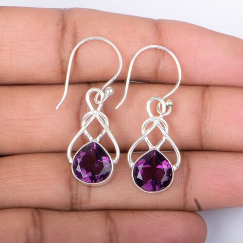 Sterling silver 92.5 % Amethyst Stone Earings