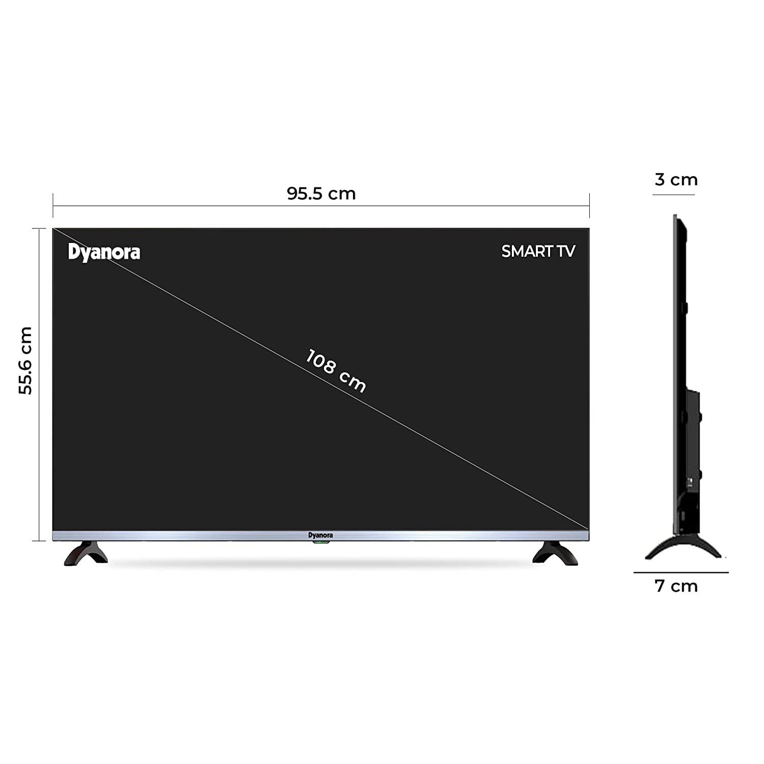 Dyanora Sigma 108 cm (43 inch) Full HD LED Smart Linux TV (DY-LD43F1S)