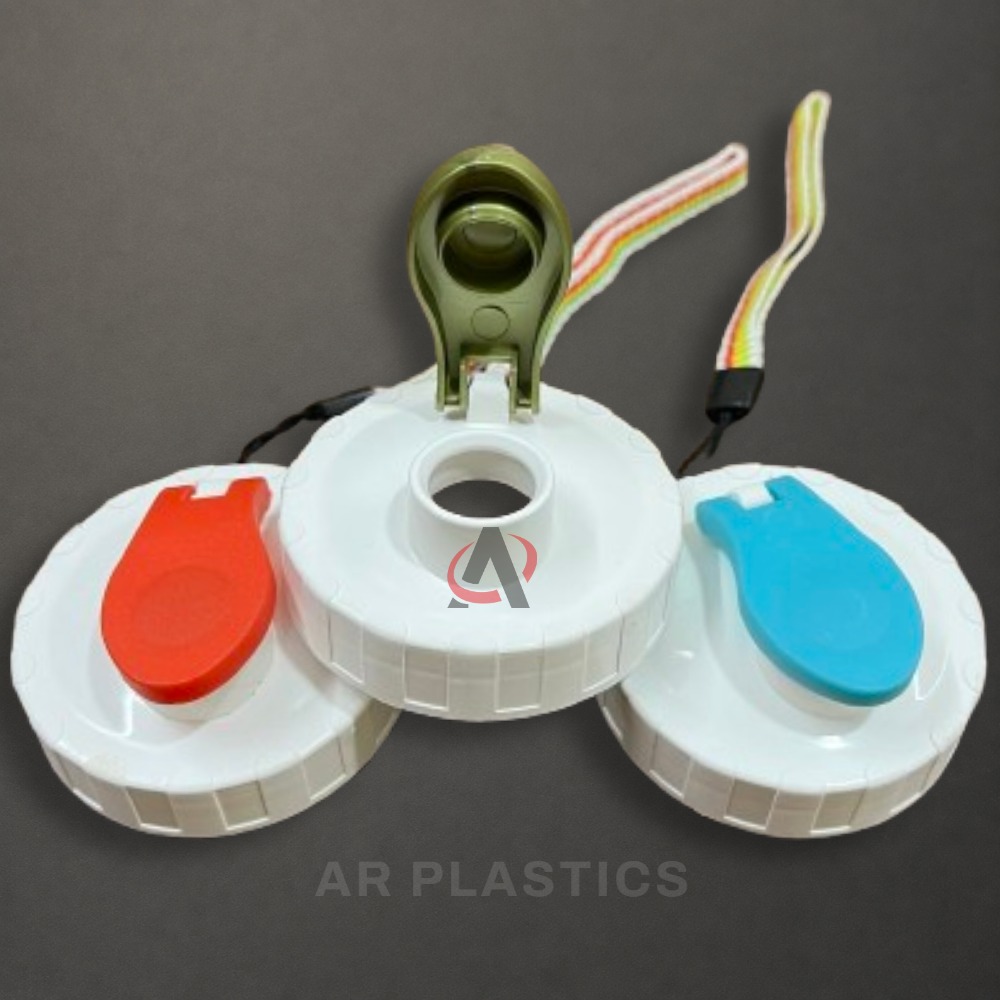 63 mm Flip Top Cap - Plastic, 63 mm Diameter, Available in All Colors | Lightweight, User-Friendly, Customizable for Brand Embossment