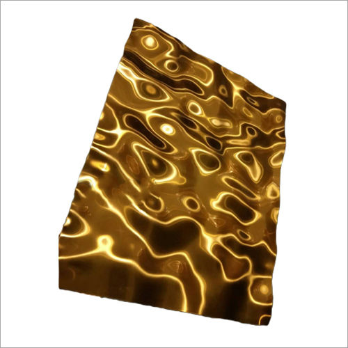 Stainless Steel 304 Bubble Series 001 Satin Gold 8ft x 4ft