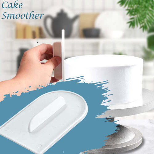 White Plastic Cake Candy Pastry Decorating Baking Icing Smoother