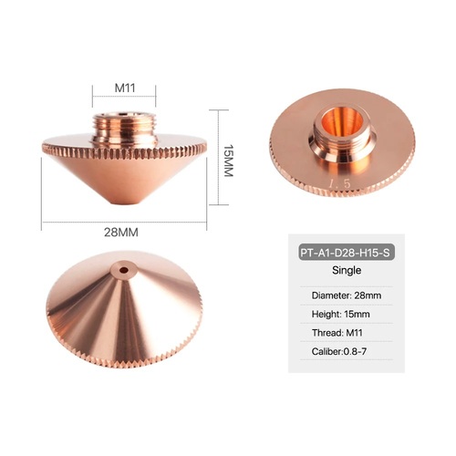 Precitec A Type Laser Cutting Nozzles - Material: Ss