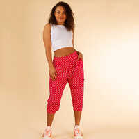 Ladies Pink Short Pants - Organic Cotton Fabric, Regular Fit | Double Pockets, Breathable, Washable for All Seasons