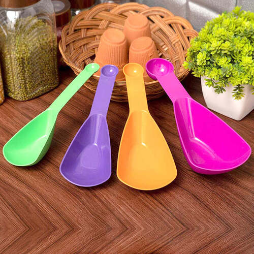 Plastic Double Side Measuring Cups and Spoons for Kitchen (Pack of 4) (2420)