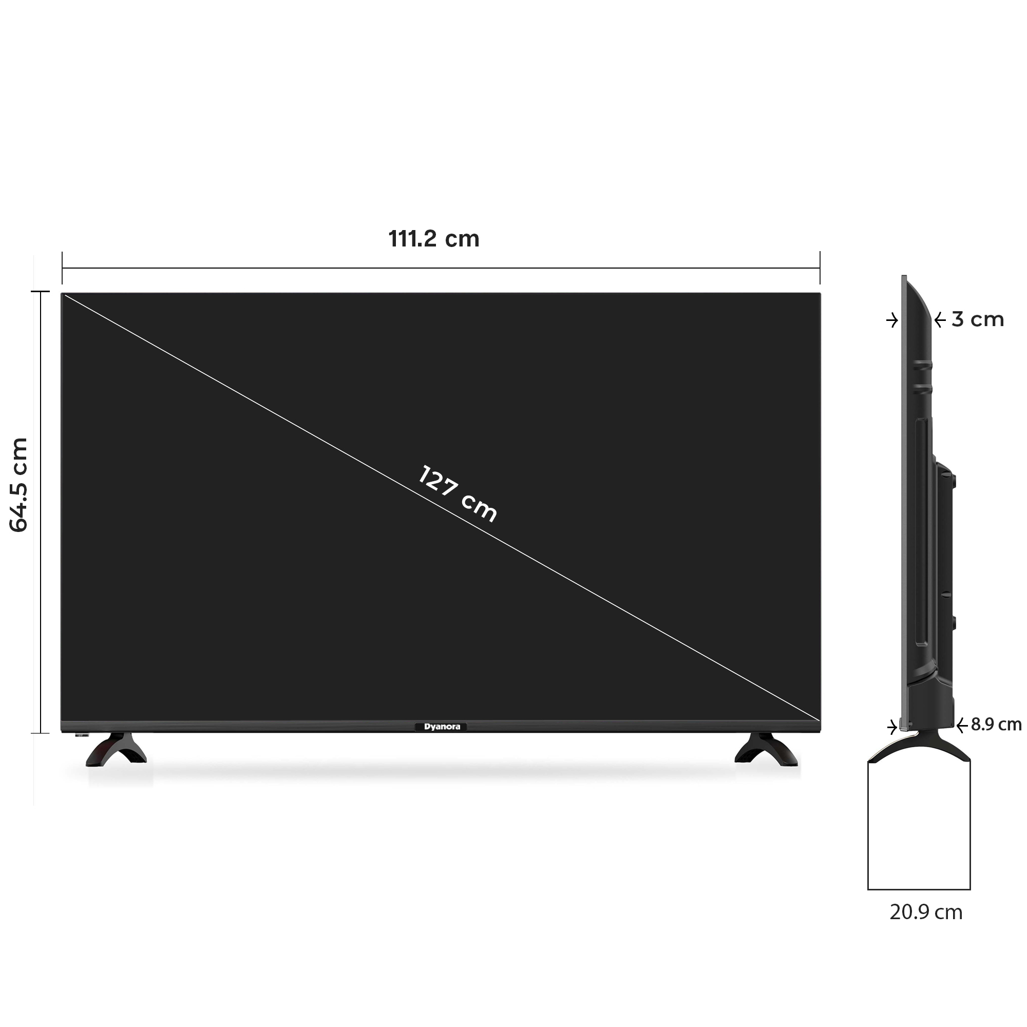 Dyanora 127 cm (50 inch) Ultra HD (4K) LED Smart WebOS TV  (DY-LD50U0S)
