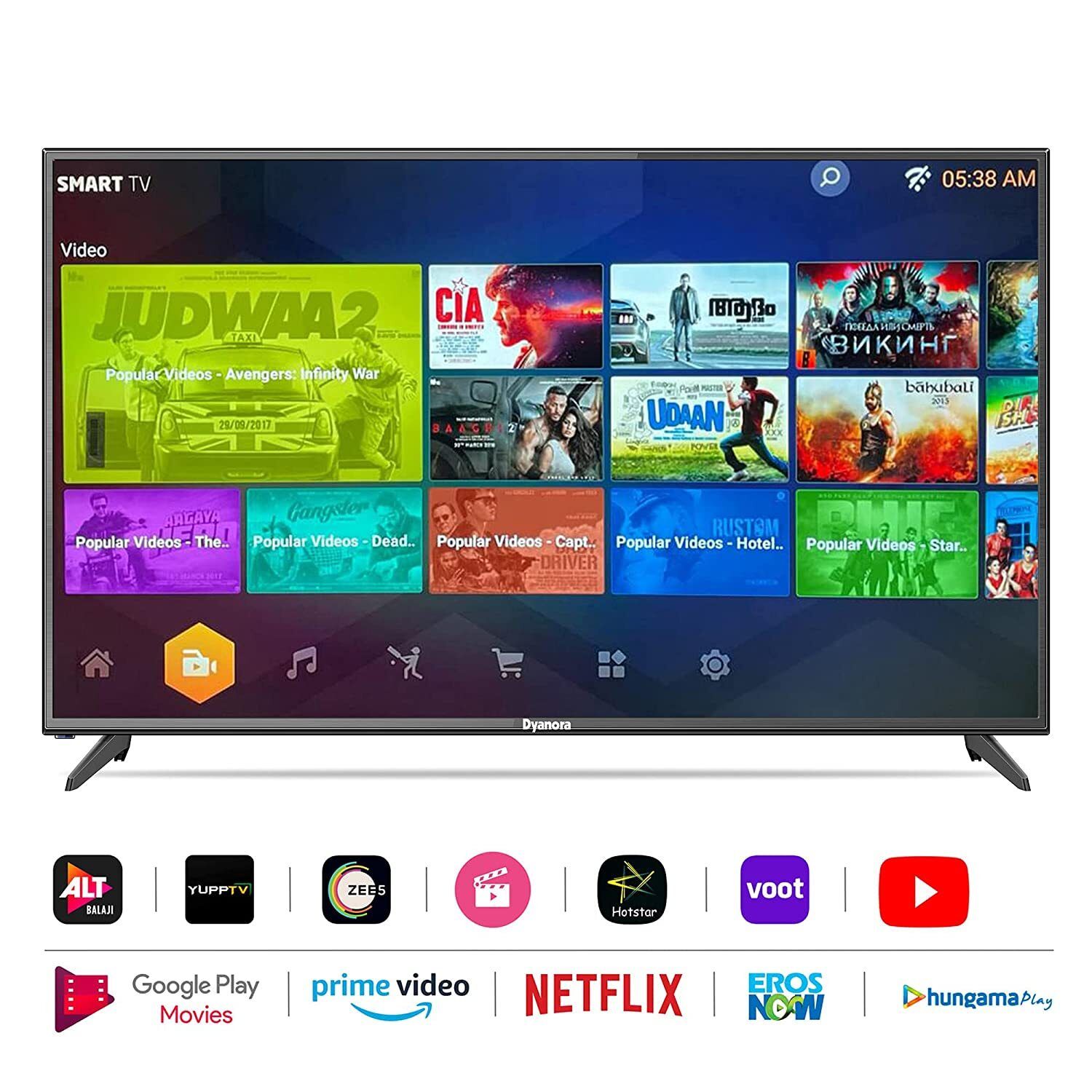 Dyanora 127 cm (50 inches) Ultra HD (4K) LED Smart Android TV (DY-LD50U3S)