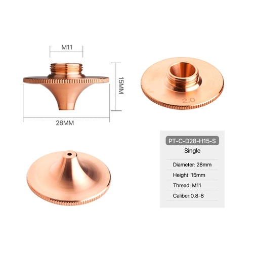 Precitec C Type Laser Cutting Nozzles - Material: Ss