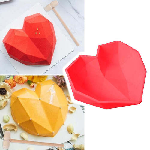 Silicone Heart Pinata Shape Chocolate Mould (3258)