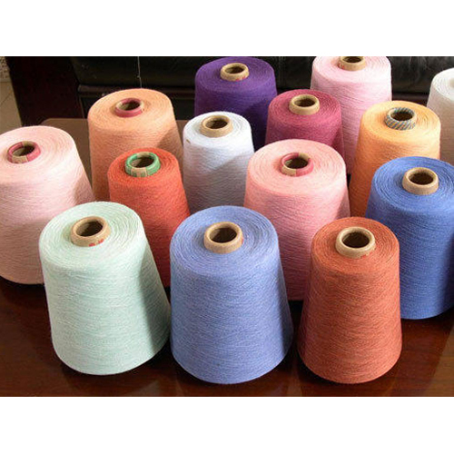 Textile Spun Yarn - 100% Polyester Lightweight Material Available in Various Colors - Plain Design for Versatile Use