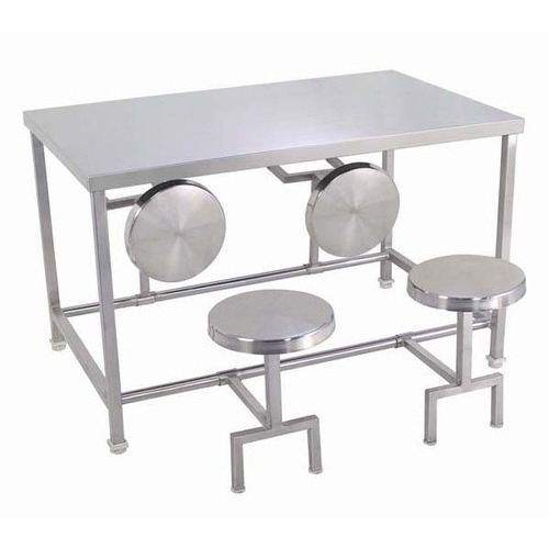 Steel Canteen Table with Stool
