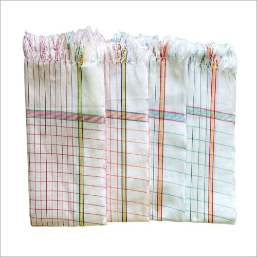 30x60 White Checked Towels